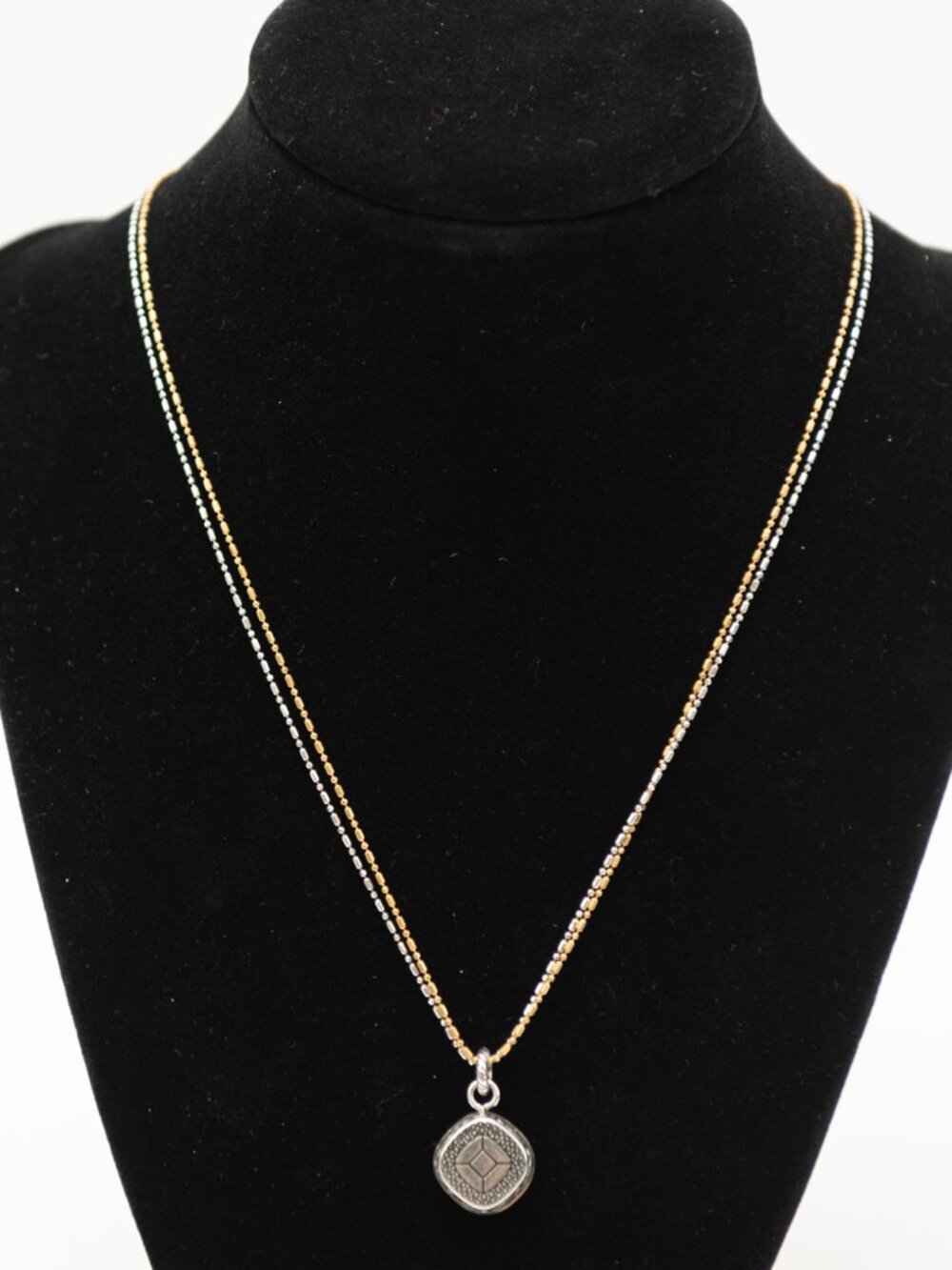 Brighton Venusian Necklace Clear Swarovski Crystal Double Strand Gold Silver - Picture 3 of 8